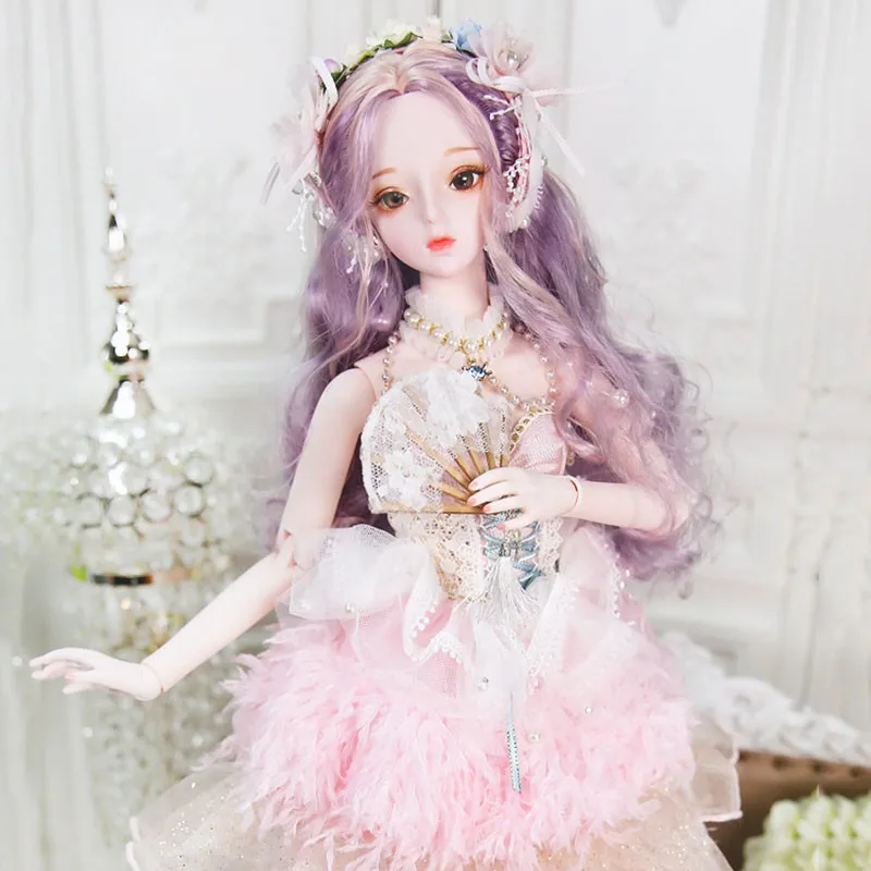 BJD куклы 60 см/22 дюйма Реалистичные модные для девочек 26 суставов ручная работа 1/3 с
