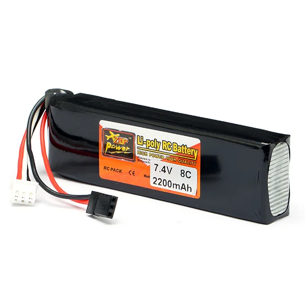 1 шт. ZOP Power Lipo батарея 7 4 в 2200 мАч 8C Li Po для DEVO 4/7E/6 S/8 S передатчик poly RC батарея|lipo battery