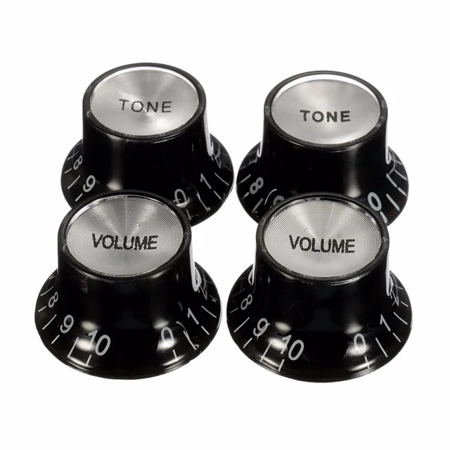 4Pcs/lot Guitar Knob Sets Kit Guitar Rotary Knobs 2 Volumes & 2 Tones