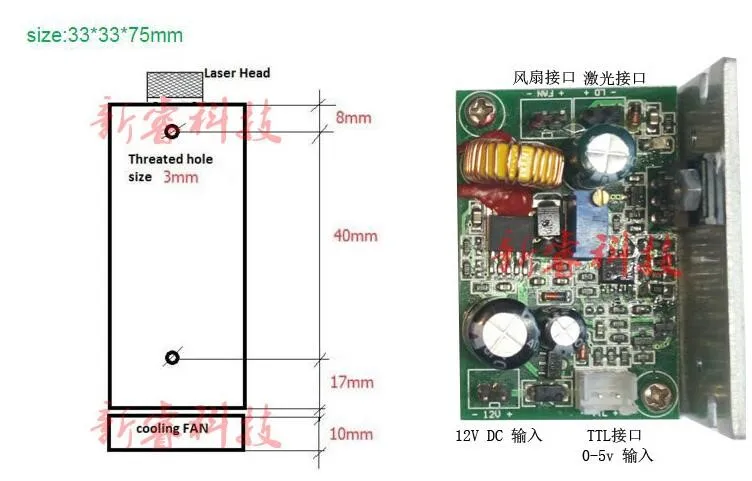 DIY Вт 10 10000 МВт 450нм высокомощный Лазерный Гравировальный лазерный модуль синий фиолетовый свет