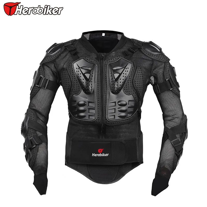 

Herobiker Motocross Motorcycle Racing Rider Armor Jacket Guard Protection Off-Road Gear Size S M L XL XXL XXXL