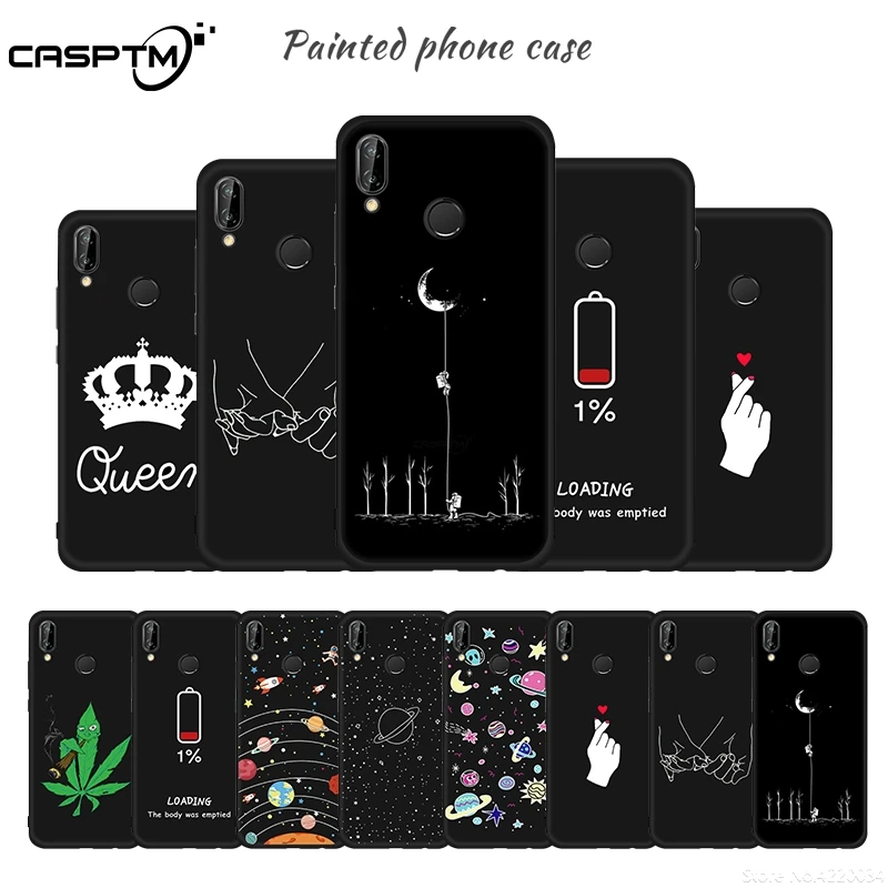 

Soft TPU Matte Case For Huawei Y9 Y7 Pro Y6 Y5 Prime 2019 2018 P9 P8 Lite 2017 Thin Pattern Cover For Huawei Y9 Y7 Silicone Case