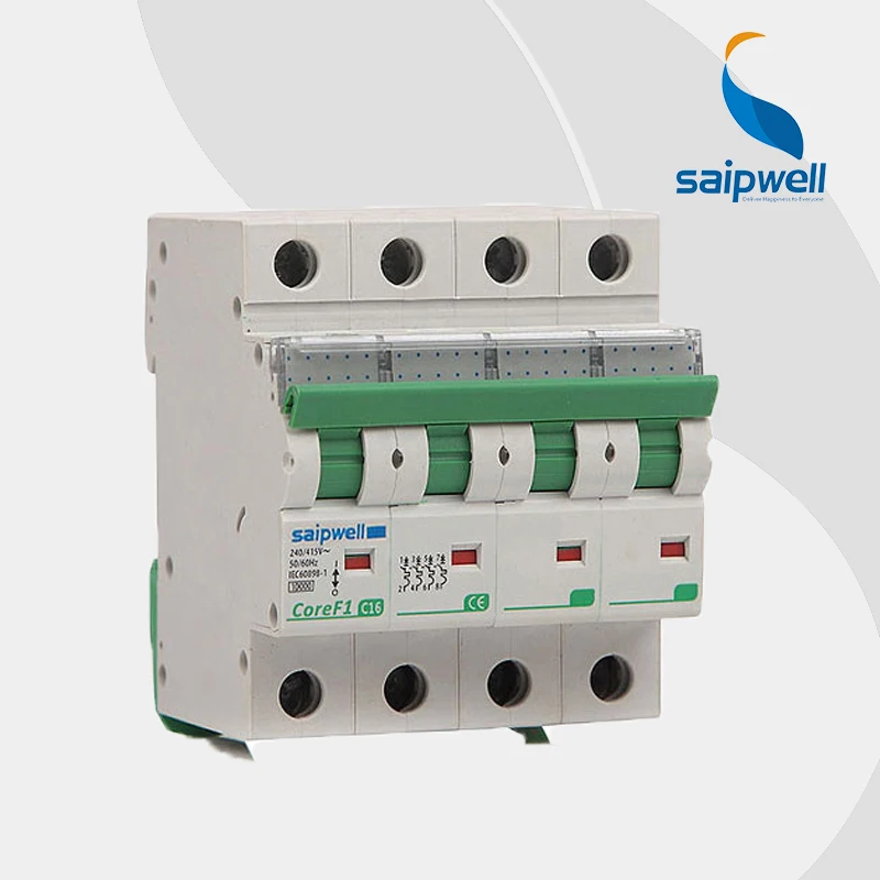 

Wholesale SPF1-4-63 C16 4P 220/380V 63A miniature earth leakage plastic circuit breaker box circuit machine