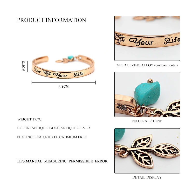 Дикий и свободный популярный Браслет манжета с буквами для женщин девушек