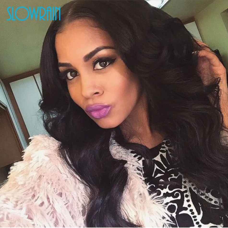 

Glueless Body Wave Silk Base Wigs Virgin Brazilian Unprocessed Remy Human Hair Silk Top Full Lace Wigs For African Americans