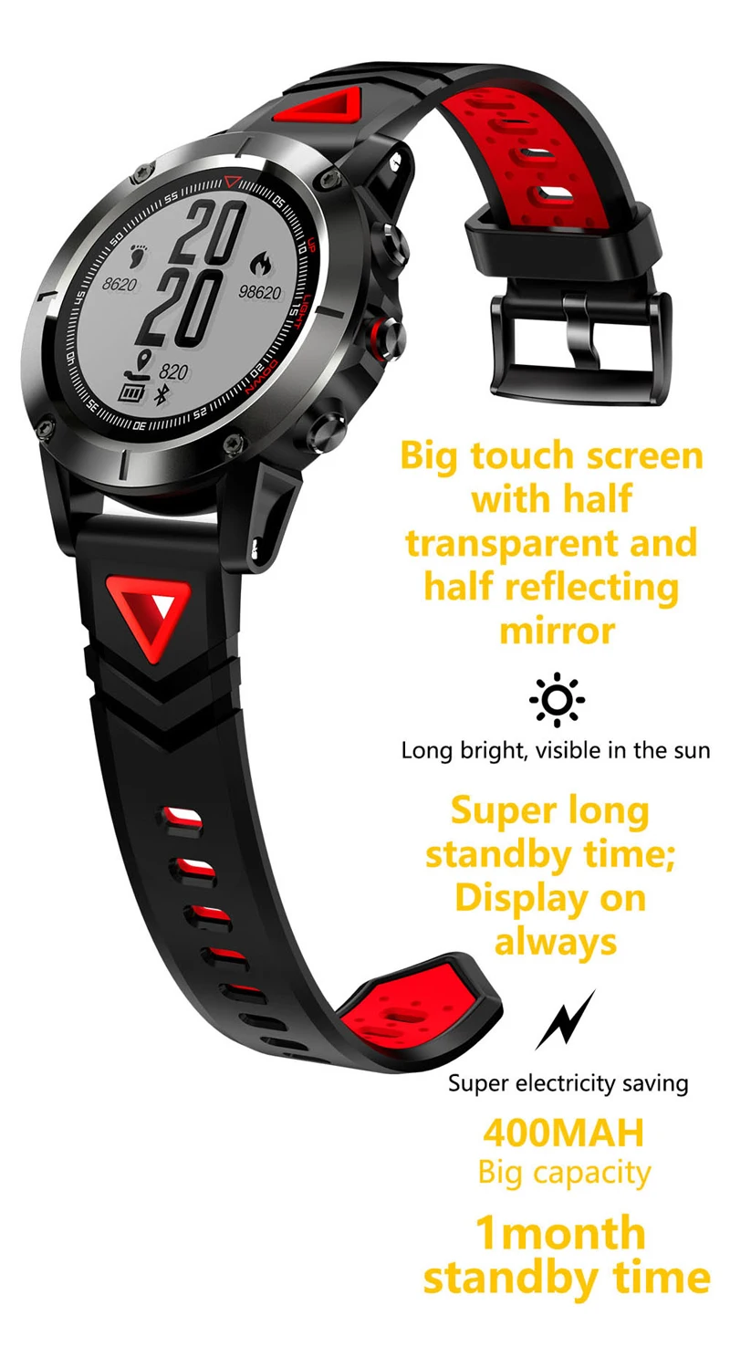 RUIJIE GPS Smart Watch IP68 Waterproof Blood Pressure Oxygen Heart Rate Compass Swimming Sports Smartwatch for Android IOS RUIJIE GPS Smart Watch IP68 Waterproof Blood Pressure Oxygen Heart Rate Compass Swimming Sports Smartwatch for Android IOS