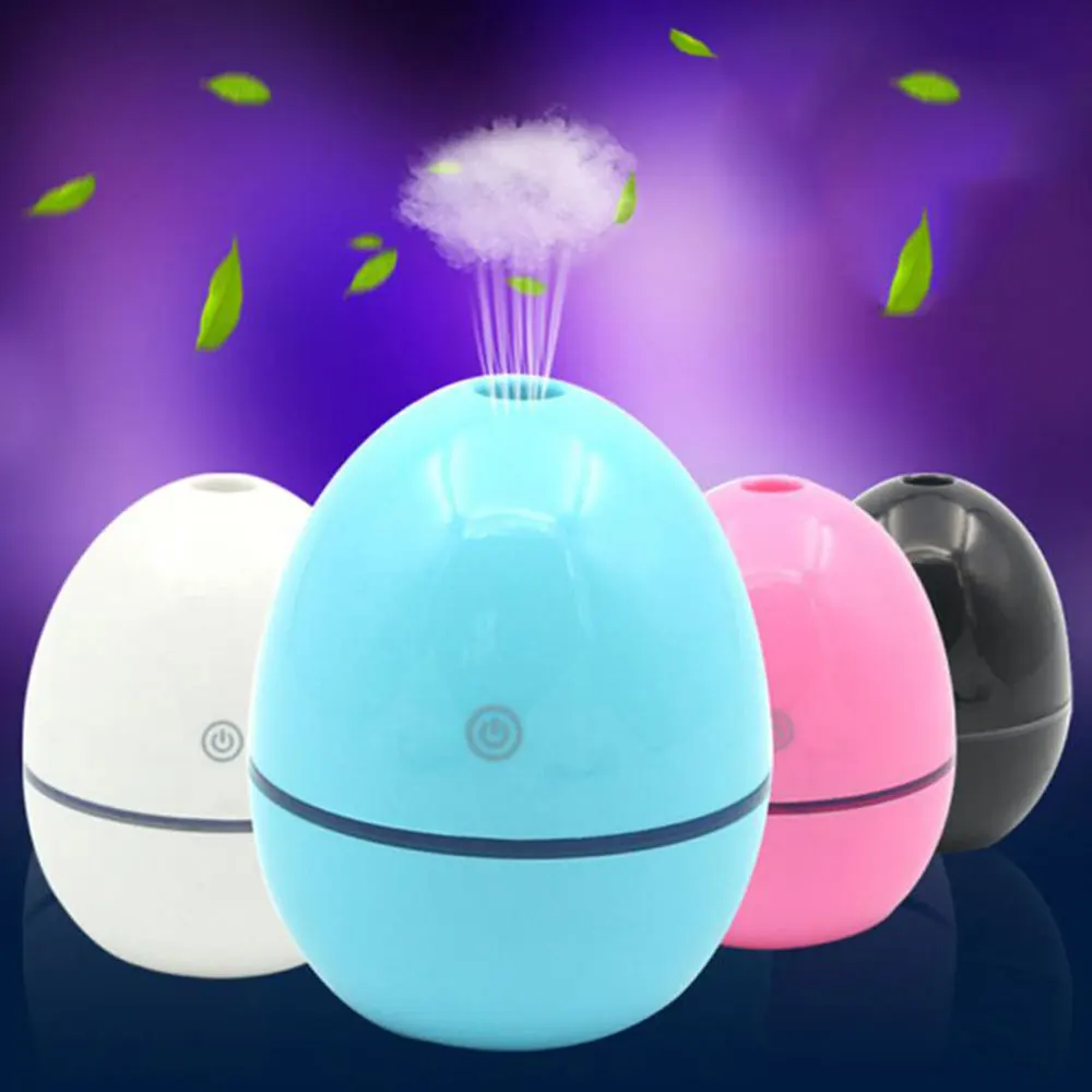

Mini Air Purifier Mist Maker Aroma Diffuser Indoor Atomizer Office Egg Shape 2W USB Air Humidifier Bedroom Home Car