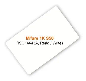 

ISO14443A RFID ISO PVC Card Frequency 13.56MHz (HF), MF1S50 Chip for access control, M1 S50