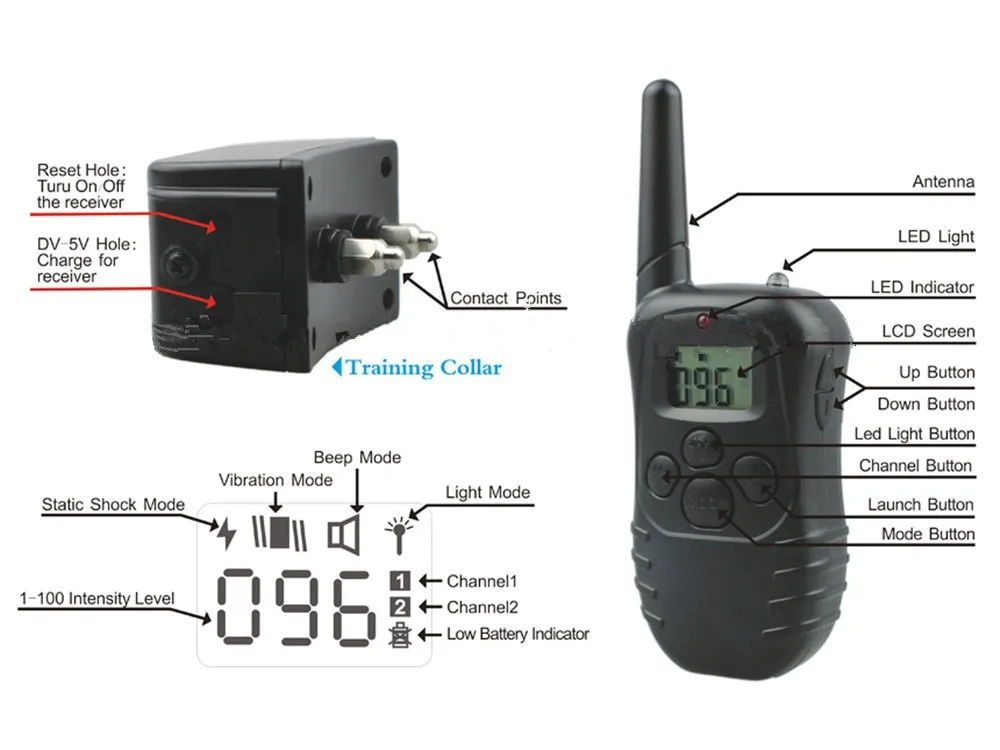 PET988DR-2 Dog Training Collars (25)
