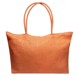 MOLAVE сумки женские сумки для девочек молния простой Карамельный цвет большие пляжные сумки соломенные Для женщин Повседневное сумка Jul19PY