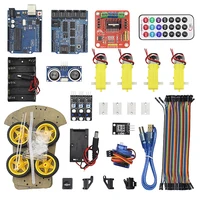Multi-function Smart Robot Car with Ultrasonic Module for UNO R3 kit Intelligent Car for DIY kit