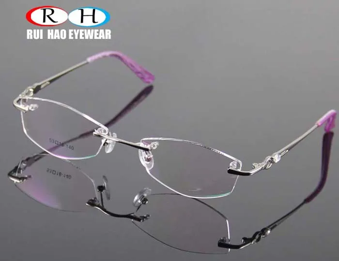 Женские очки без оправы, дизайнерские очки для женщин, оптическая рамка для очков, очки по рецепту, оправы для очков gafas