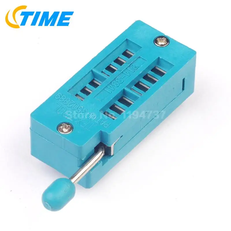 50PCS IC Test Universal ZIF Socket 14pin 14 pin dip 2.54mm IC Socket pitch