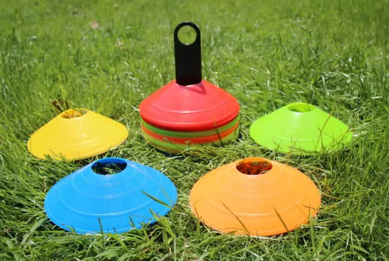 10 pieces/pack Training football logo plate obstacle marking disc marker signpost roadblocks soccer training supplies