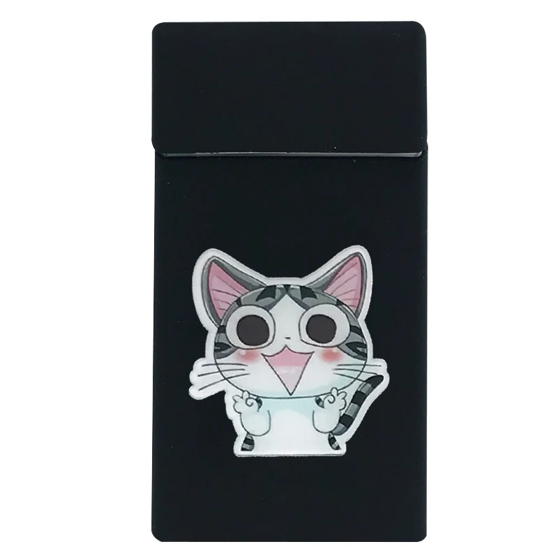 [InFour+] Эксклюзивный силиконовый чехол для сигарет с 3d-значком "кошки", тонкий чехол для леди, Модный чехол, эластичная резиновая женская коробка для сигарет