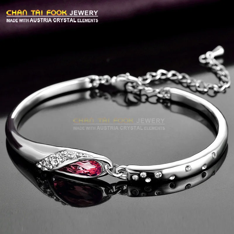 

New Fashion Charm Bracelets & Bangles For Women Cute Jewelry Austrian Crystal Bracelet