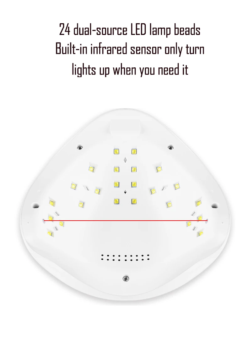 80 Вт УФ светодиодная лампа для сушки ногтей SUN5S MAX 37 шт. светодиодный двойной руки лампа для ногтей для отверждения УФ-гель для ногтей с датчиком таймера ЖК-дисплей