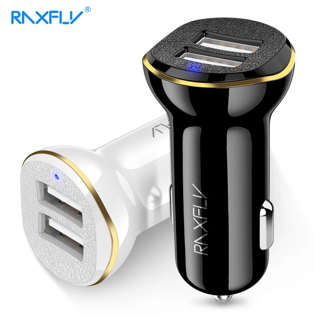 Best Price RAXFLY Dual Ports USB Car Charger For iPhone X 8 7 6 Car-Charger Mobile Phone USB Charger For Samsung S8 Note 8 Tablet Charger Best Price RAXFLY Dual Ports USB Car Charger For iPhone X 8 7 6 Car-Charger Mobile Phone USB Charger For Samsung S8 Note 8 Tablet Charger