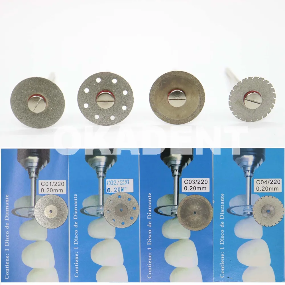 Dental lab Diamond disc diamond disks Double sided Fine grit cutting