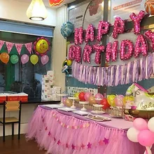 Горячая Распродажа, юбка для стола, Тюлевая юбка для стола на Рождество, вечерние, прочные, на день рождения, на День святого Валентина, 1 рулон