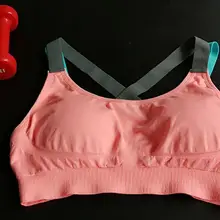 Низкая цена женский дышащий бюстгальтер для спортивный топ-Стрейч Бюстгальтер без швов Мягкий Пуш-Ап Топ-бра