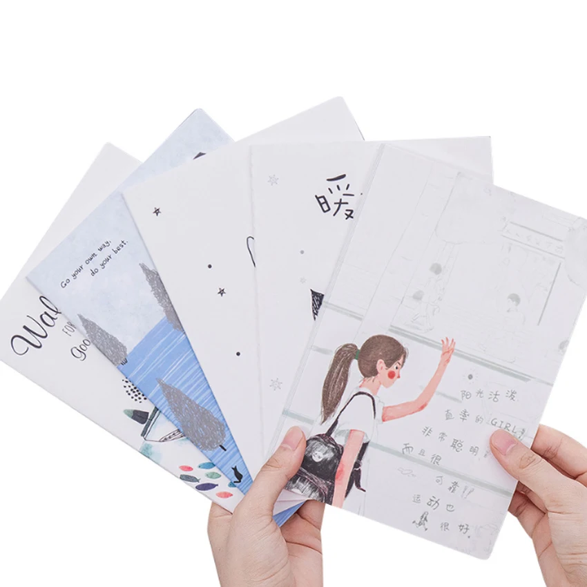 1 книга/Лот, креативный, корейский стиль, ежедневные заметки, 32 k, A5, записная книжка, мини карманный планировщик, подпись, гостевая книга, подарок для девочек