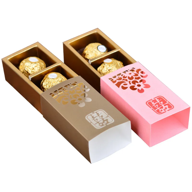 

Creative Hollow Carving Wedding Candy Box Popular Romantic Party Paper Favor Box Cute Mini Brithdays Party Goodie Boxes 4 Colors