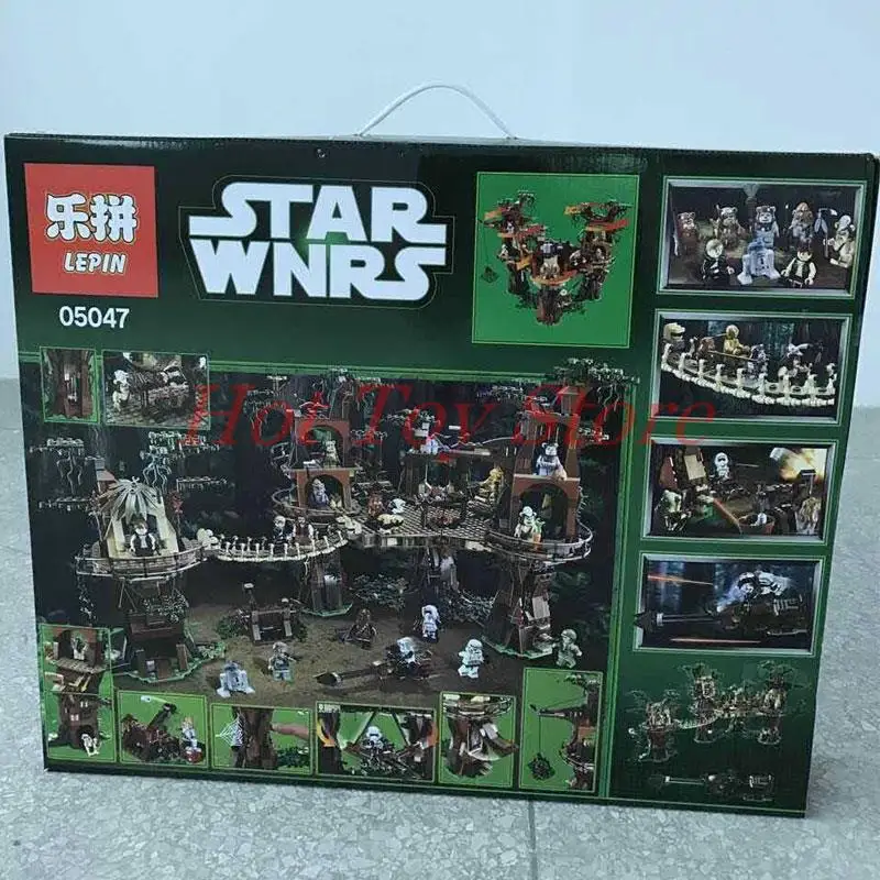 In Stock font b LEPIN b font 05047 1990Pcs Star Wars Ewok Village Model Building Kits