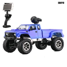 EBOYU FY002A+ WiFi 2,4 Ghz 1/16 4WD снег шины грузовик внедорожник RC грузовик с передний светильник WiFi FPV 0.3MP камера военный грузовик RTR