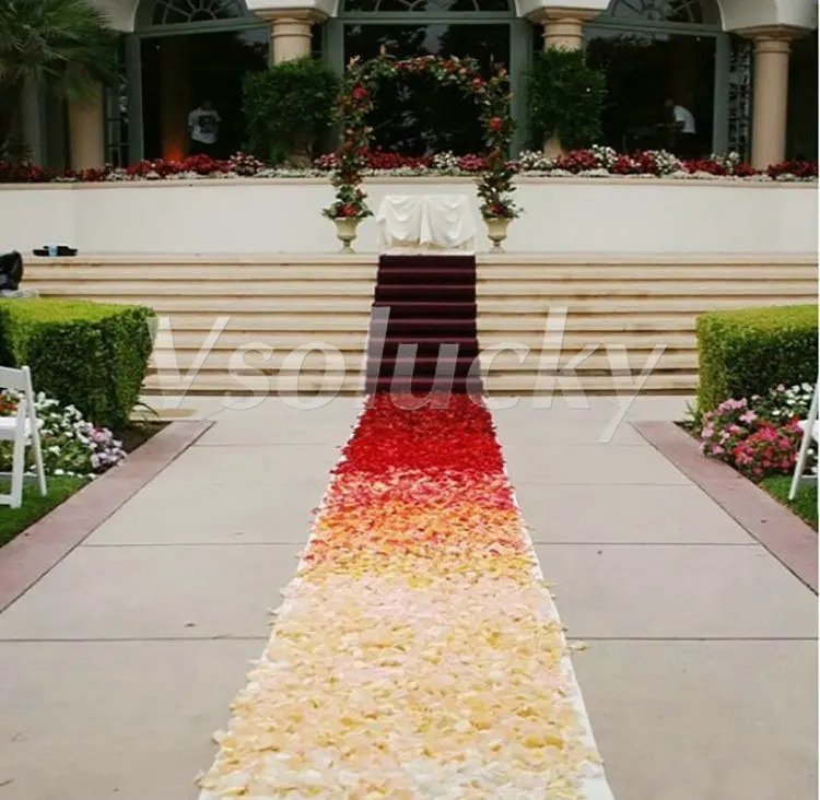 100pcs/pack Silk Rose Petals Table Confetti Artificial Flower Baby Shower Crafts Wedding Supplies Party Christmas Venue Decor