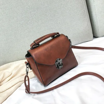 Mara's Dream, летняя новая женская сумка, модная, с замком, на одно плечо, простая маленькая квадратная сумка, Ретро стиль, сумка-мессенджер, сумка - Цвет: Clight brown