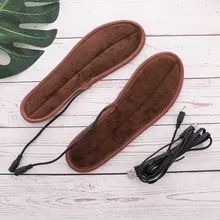 Новинка года; плюшевые меховые стельки с питанием от USB и электрическим питанием; зимние теплые стельки для обуви; размеры 36-44