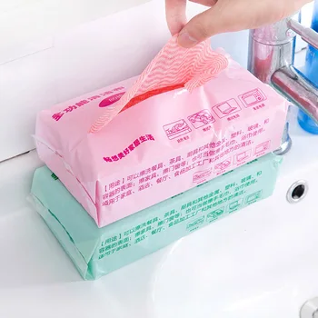 

Newly Non-woven Fabric Cleaning Rag Disposable Eco-friendly Handy Dishcloth Kitchen Cleaning Tools MK