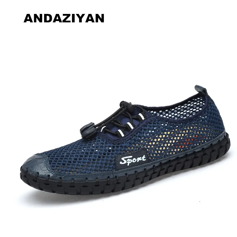 

Summer mesh shoes men breathable mesh openwork speed dry shoes