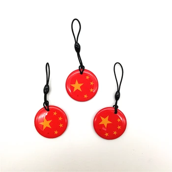 

1PCS 13.56Mhz UID Changeable S50 1K NFC Card Cartoon RFID Keyfob Chinese magic 1K Card UID Rewritable Badge Key Fob Token Tag