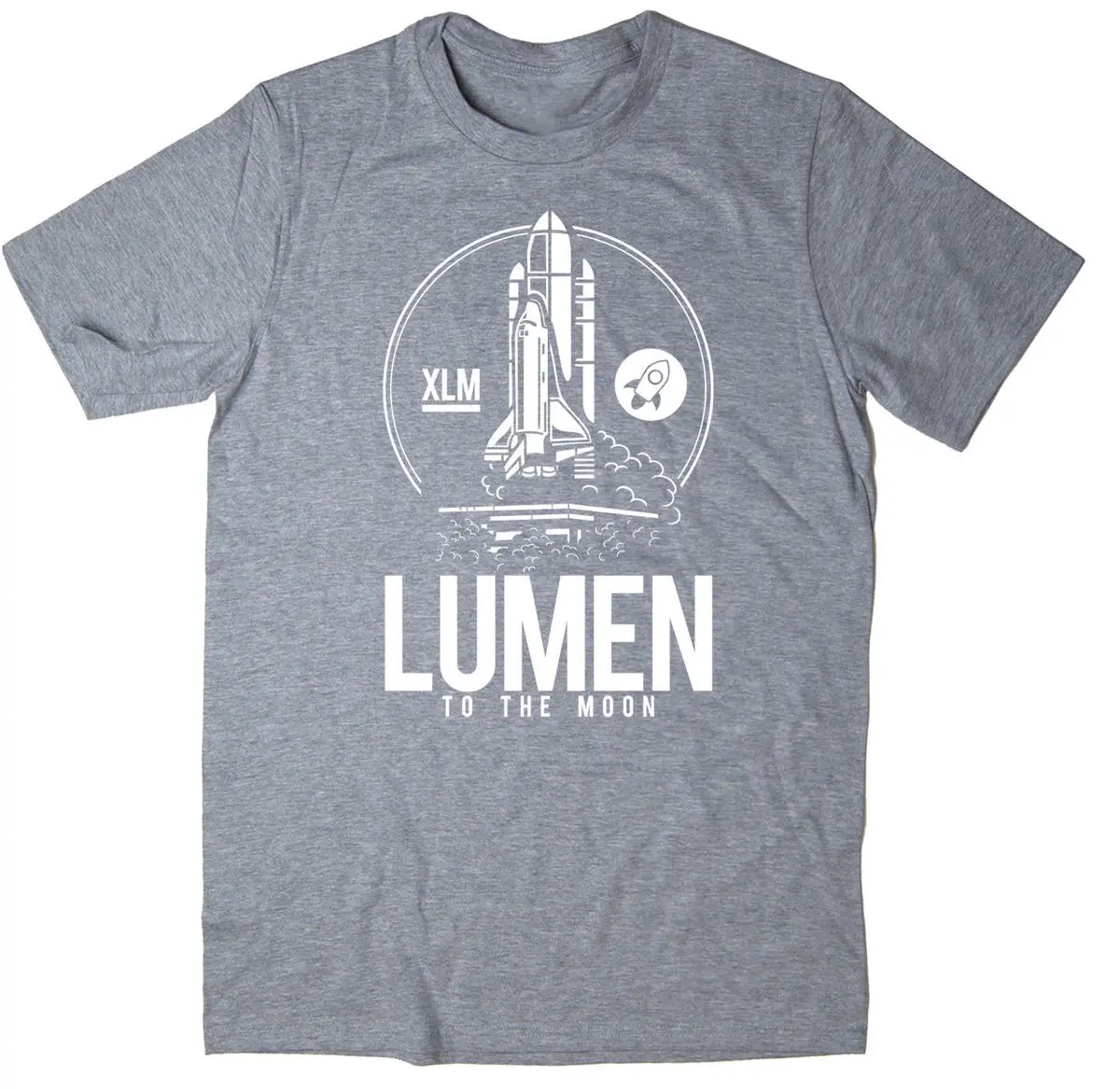 2019 горячая распродажа Бесплатная доставка люмен к Луне Футболка BTC XLM Stellar Lumen