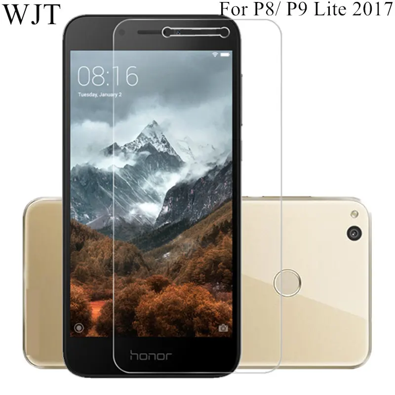 

9H Cover Tempered Glass For Huawei P8 P9 Lite 2017 Screen Protector for Honor 8 Lite GLAS Sklo Phone Protective Cover films
