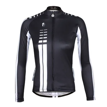 

ILPALADINO New Design Women Autumn Spring Cycling Jerseys Breathable Quick Dry Bicycle Clothing Full Zipper Cycling Long Sleeve
