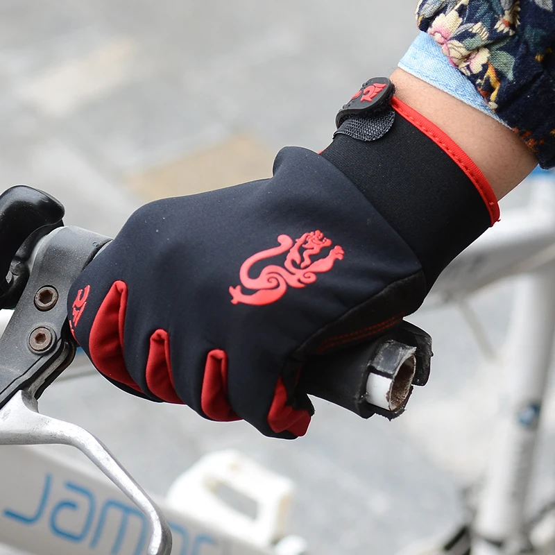 ROBESBON S98ABike Glove Full Finger Black waterproof Bike Cycling