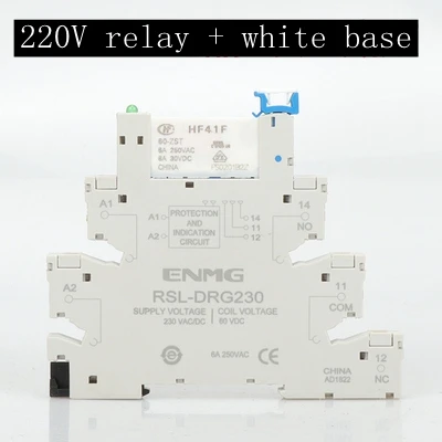 1 шт. ультра-тонкий релейный модуль HF41F-024-ZS 24 В 220 В 6А ломтик PLC-RSC