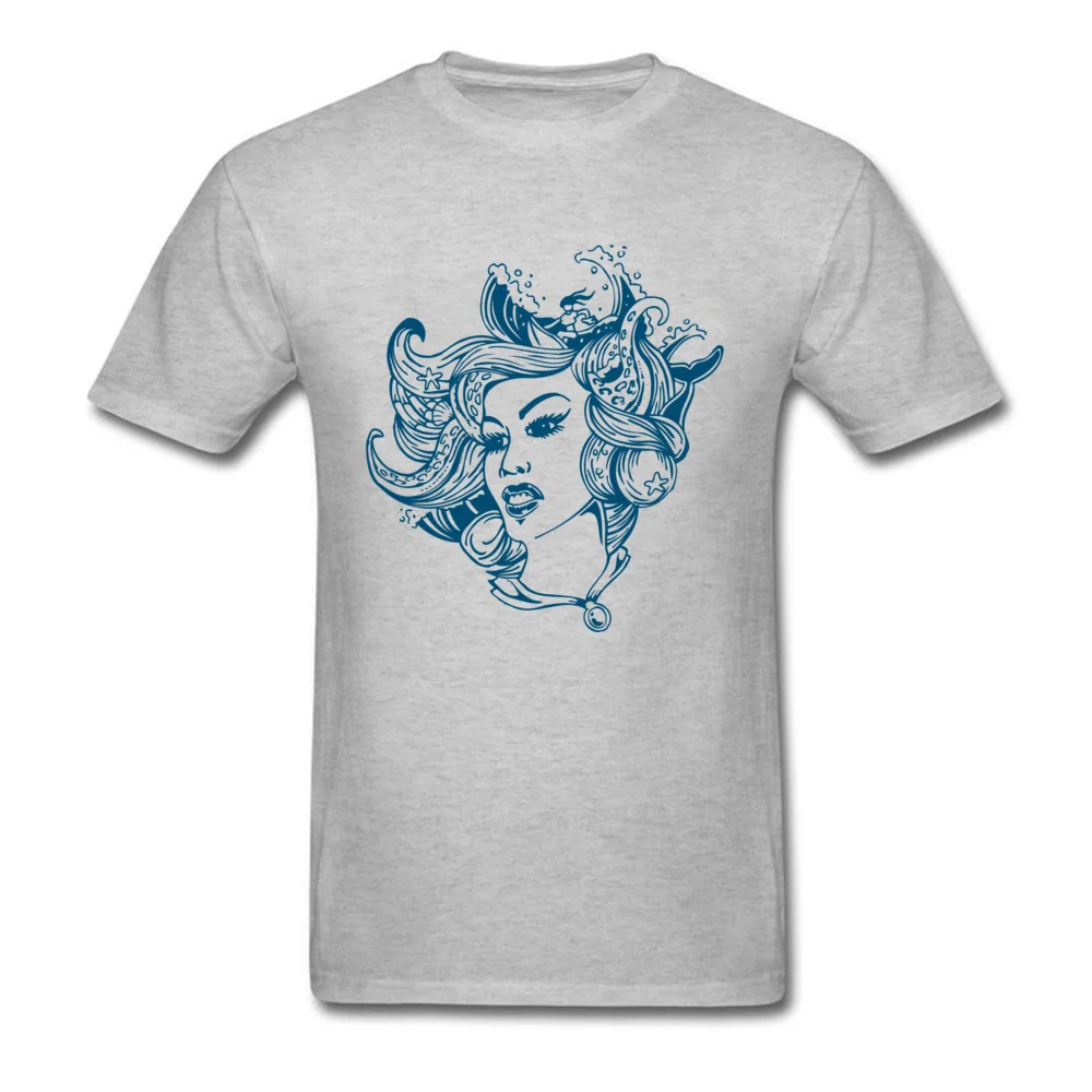  Casual Tops Shirts Prevalent Short Sleeve Men T-Shirt TpicOriginaltitle Summer Summer Fall Tops T Shirt O Neck Ocean Air Salty Hair grey
