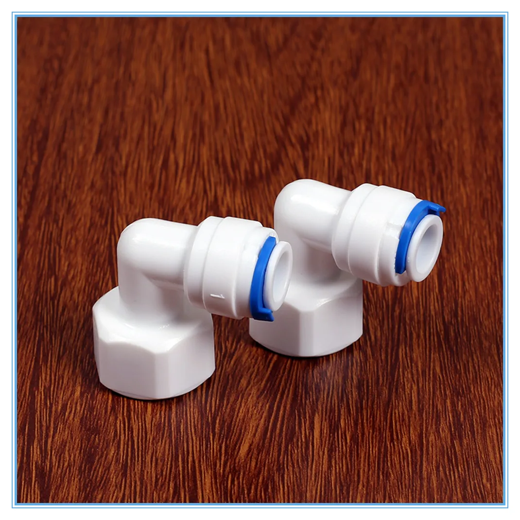 5 шт. RO Фитинг воды колено 3/8 &quotOD шланг 1/2&quot BSP Женская резьба Пластиковая Труба