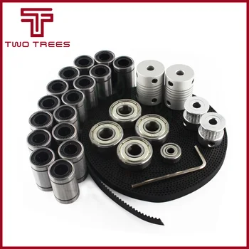 

3d printer reprap i3 movement kit GT2 belt pulley 608zz bearing lm8uu 624zz bearing 3D printer