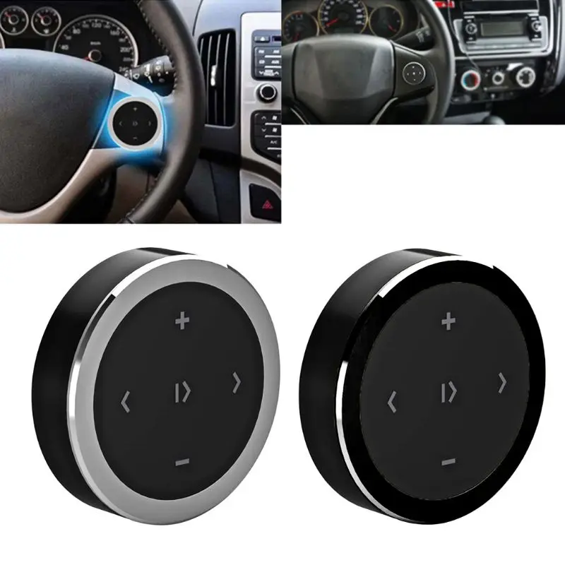 

1 Set Wireless Bluetooth 3.0 Media Button Vehicle Car Motorcycle Steering Wheel Music Play Remote Control For iOS/Android