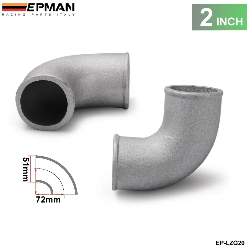 Curva stretta turbo intercooler tubo gomito in alluminio pressofuso