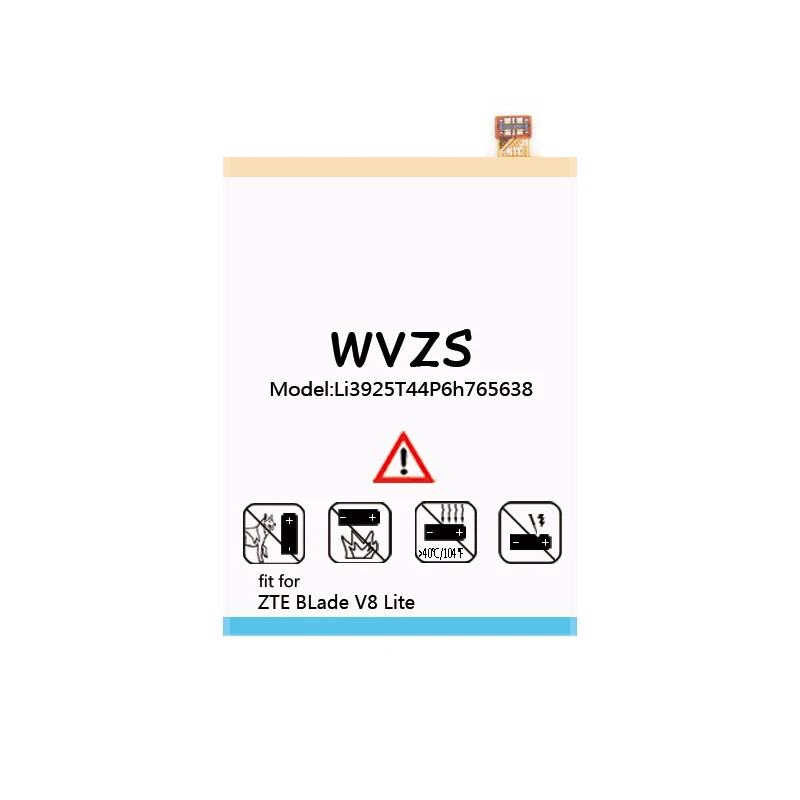 Wvzs 2860 mAh литий полимерная батарея Li3925T44P6h765638 для ZTE Blade V8 Lite сменные