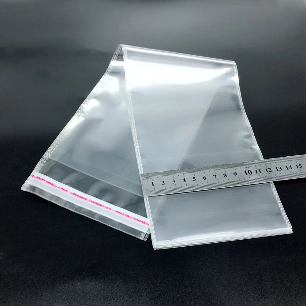 100-8-3//4/"x11-1//4/" CRYSTAL CLEAR SELF SEALING RECLOSABLE CELLO BAGS