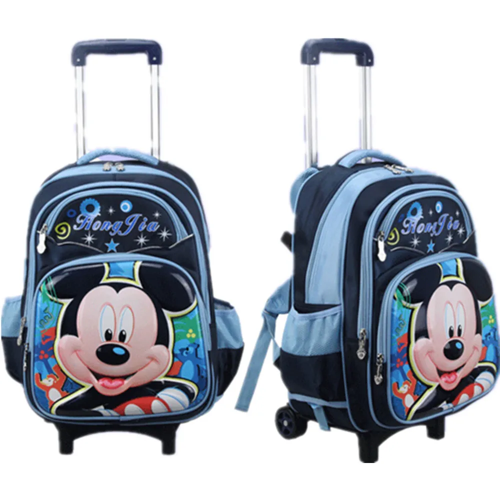 POLO CLASS Blue Mickey Mouse Printed School Bag Trolley 23 L Trolley