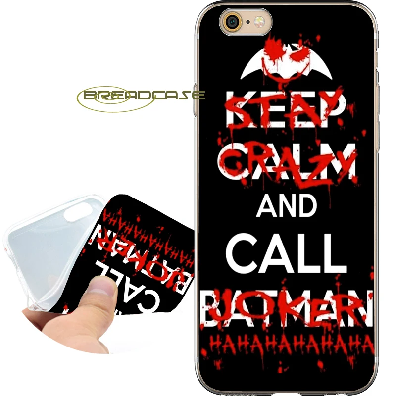 Coque Black Joker Batman Quotes Soft Clear TPU Silicone