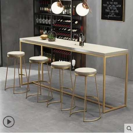 Nordic bar chair Simple modern bar chair European high stool fashionable stool